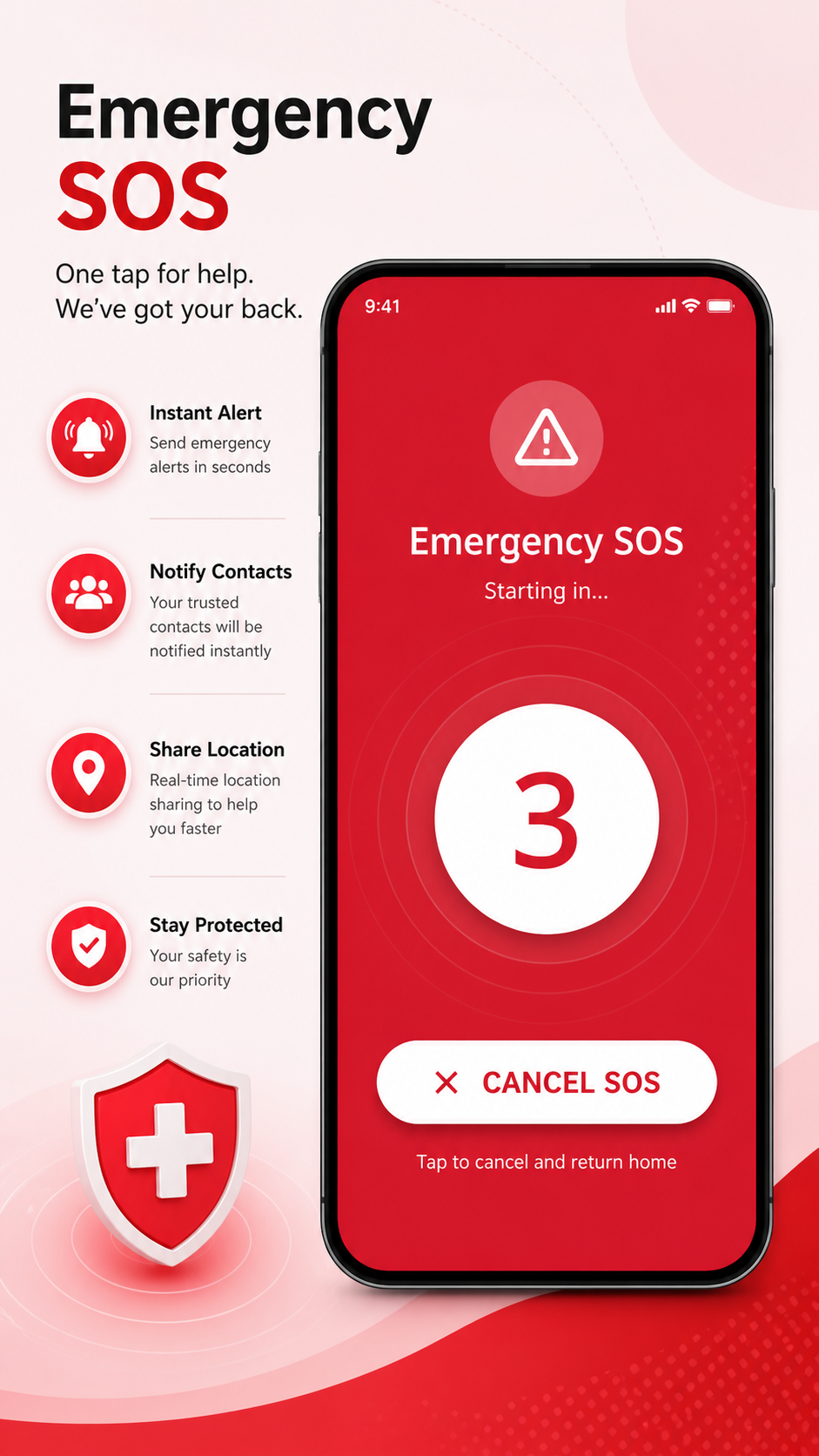 CareKavach Real-time Location and Battery Sharing